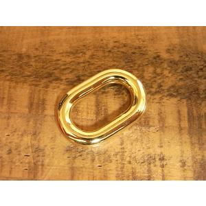 ツイスト マルカン ヒネリ 丸カン 真鍮 無垢 ブラス 27mm レザー