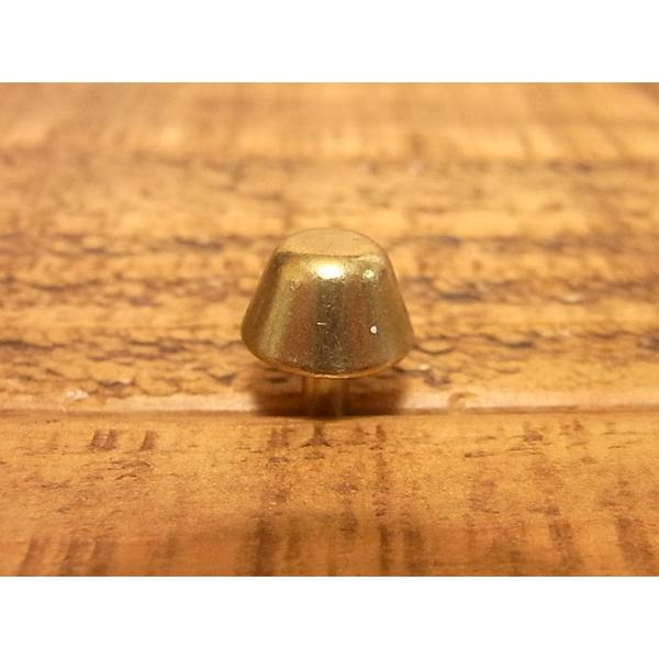 底鋲 M 真鍮色 ブラス色 レザー バッグ 保護 カシメ 革 カスタム レザークラフト 80m