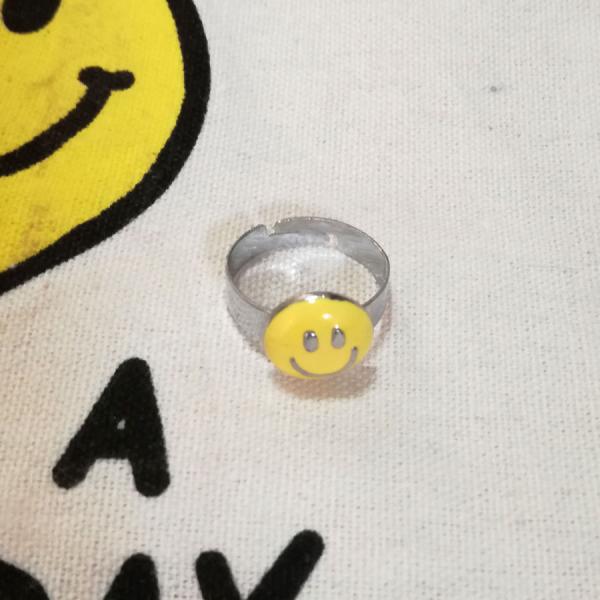 SMILE ニコちゃん リング 指輪 トイリング アクセサリー メンズ レディス かわいい フリーサ...