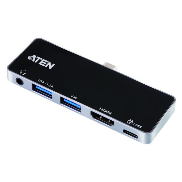 ATEN USB-C モバイルドッキングステーション（4K、電源パススルー対応） UH3238