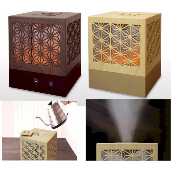 アロマ加湿器  江戸組子建松 最新 大容量 上から吸水 3.5L 和風 長時間