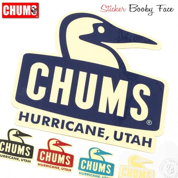 チャムス Chums ステッカーブービーフェイス ch62-1124  Sticker Booby ...