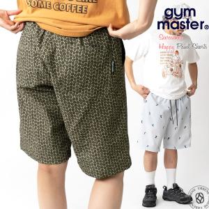 ショートパンツ ジムマスター Gym Master  ULシアサッカーハッピーペイントショーツ ハーフパンツ 総柄 イージーパンツ 春夏スタイル｜atforest