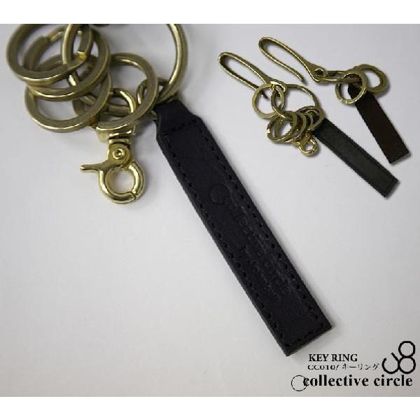 ジョンブル キーホルダー Johnbull コレクティブサークル キーリング イタリアンレザー レデ...