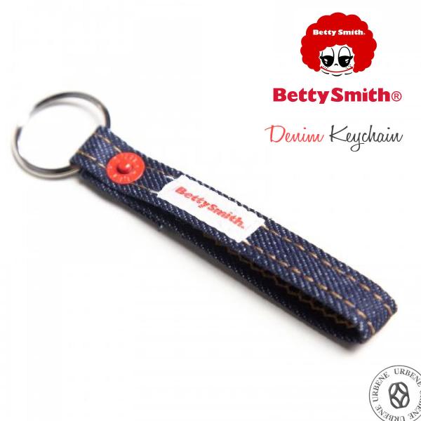 デニムキーホルダー ベティスミス アクセサリー Betty Smith キーリング エコベティー メ...