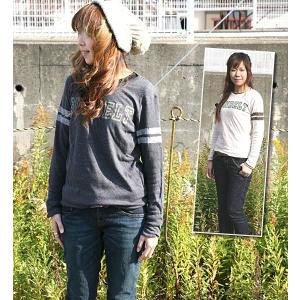 クリフメイヤーレディースKRIFFMAYERWガーゼクルーネックプリントTシャツSUNBELT カットソー おしゃれ｜atforest