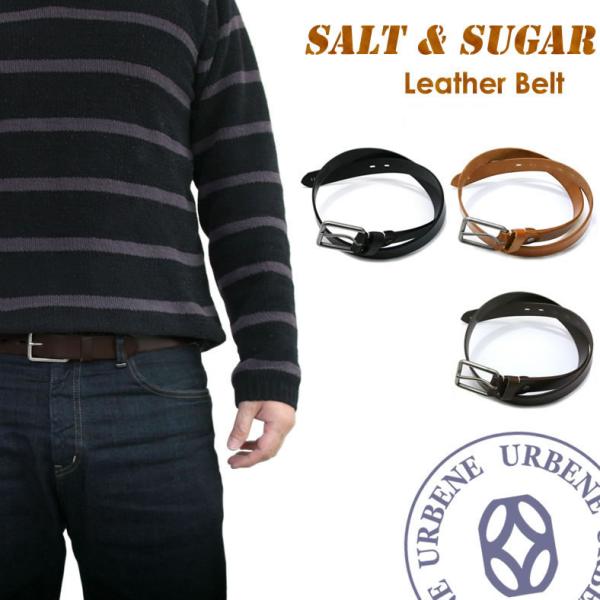 ソルト＆シュガー salt&amp;sugar PIN ピン レザー ベルト リアルレザーベルト メンズ レ...