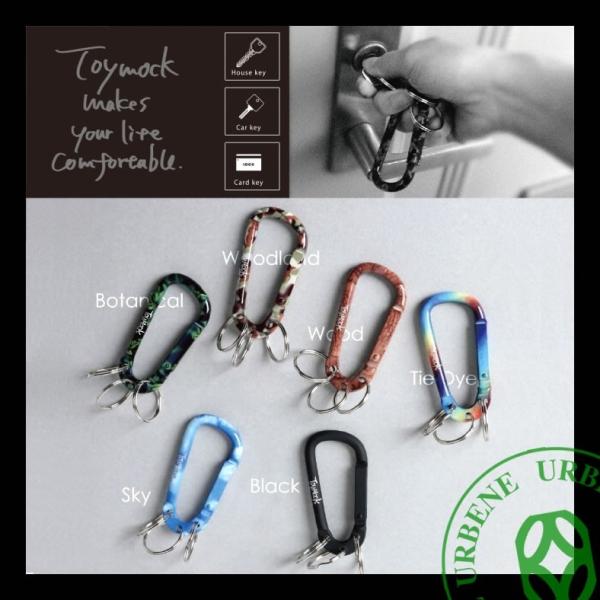 Toymock トイモック 3リングカラビナ kbl-17 オシャレ柄 キーリング キーホルダー ア...