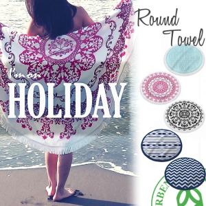 TOYMOCK（トイモック） I'm on HOLIDAY ラウンドタオル ROUND TOWEL