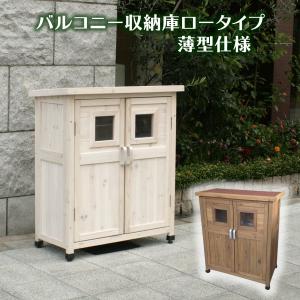 物置 屋外 おしゃれ 小型 diyバルコニー収納庫 ロータイプ