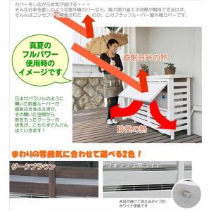 フラップルーバー パラソル Lサイズ 室外機カ...の詳細画像5