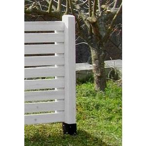 【単品】ボーダーフェンス用 ポール ロータイプ 高さ95cm　1本 フェンスdiy フェンスdiy木...