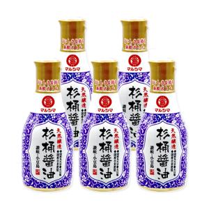丸島醤油 マルシマ 天然醸造 杉桶醤油 デラミボトル 200ml×5本セット