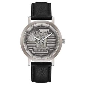 Harley-Davidson 腕時計(自動巻き) Harley-Davidson Mens Willie Skull Self-Winding Stainless