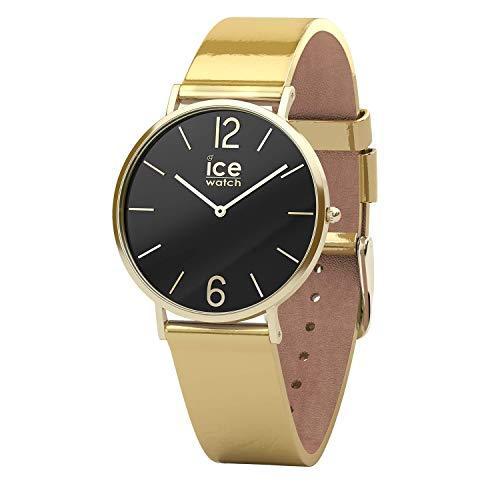 Ice-Watch Women&apos;s City Sparkling 015084 Gold Leath...