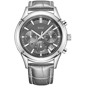 BUREI Men&apos;s Chronograph Watch Stylish Sport Wristw...