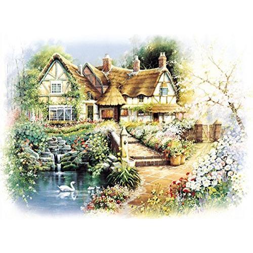 Chamberart 1000pieceプレミアムジグソーパズル&quot; Country Cottage ...