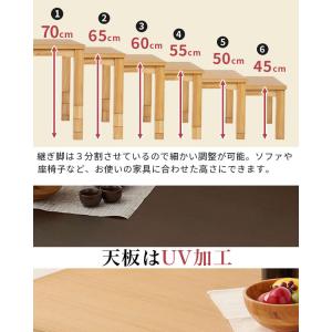 ダイニングコタツ 幅80 高さ6段階調節 KO...の詳細画像3