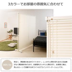 キャスター付きブラインドパーテーション ダブル...の詳細画像3