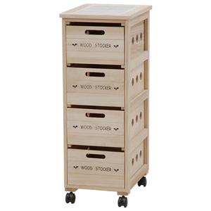 木製ストッカー MUD-6304［ウッドストッカー 幅30 奥行40 高さ80］／同梱不可・代引き不...