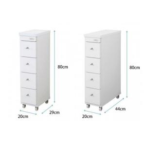 メール便送料無料対応可 すき間ワゴン 幅15cm 奥行44cm Rsw 1544w キャスター付き 完成品 隙間収納 同梱不可 代引き不可 新品 正規品