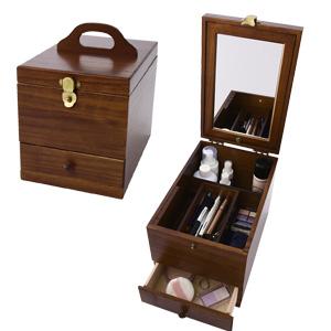 木製コスメティックボックス② Amazon.co.jp: [市場] コスメボックス Cosme Box 木製 メイク