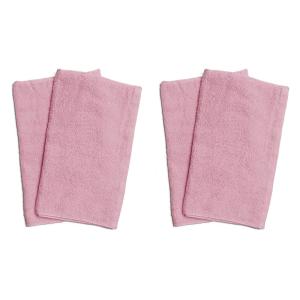 サロン用抗菌防臭タオル ピンク 9セット タオル 業務用 フェイスタオル4枚セット ピンク2枚とグリーン2枚