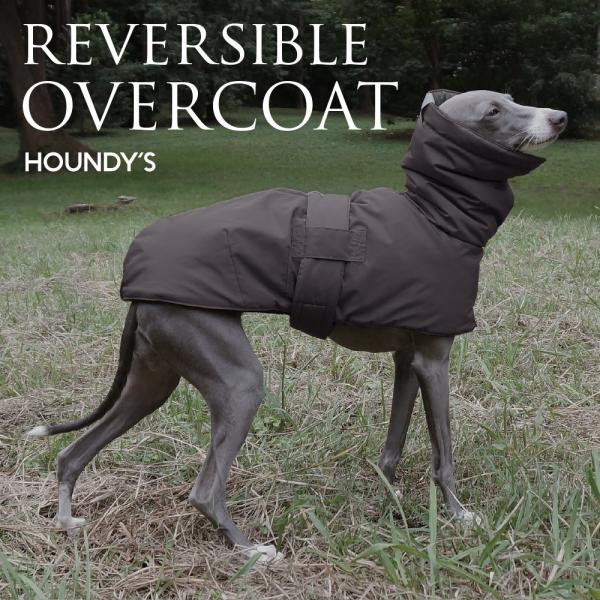 イタグレ 服 リバーシブル オーバーコート スモーク×チャコール イタリアングレーハウンド