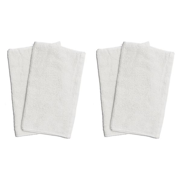 タオル 業務用 フェイスタオル4枚セット ホワイト（白） 全同色 まとめ買い メール便 送料無料 業...