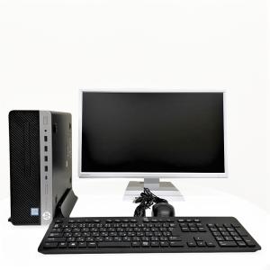 HP ProDesk600G5 SFF デスクトップパソコン IOデータ 21.5型液晶ディスプレイ LCD-AH221EDW 一式セット PC モニター キーボード マウス ケーブル 中古｜atland-shop