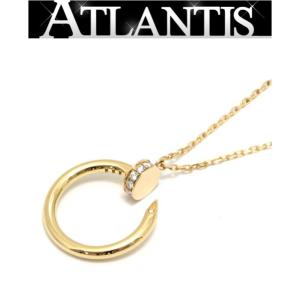 【広尾店】カルティエ Cartier ギャランティ付き ジュストアンクル ネックレス K18 YG ダイヤ 11704｜atlantis