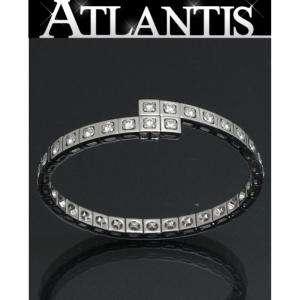 【広尾店】カルティエ Cartier テクトニック ダイヤブレス K18WG size16｜atlantis