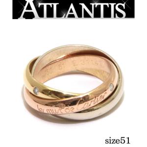 【広尾店】カルティエ Cartier トリニティ 3Pダイヤ リング YG/WG/PG 51(11号) ギャラ付｜atlantis