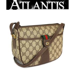 GUCCI PVC×レザー ショルダーバッグ グッチ オールドグッチ レディース ...