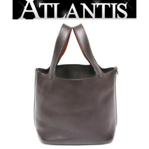 経典ブランド返品ok 新素材新作 エルメス Hermes ハンド ピコタンpm ハンド ハンドバッグ バッグ カフェ オレンジ I刻印 Hermes Atlantis
