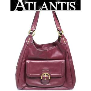 在庫処分 大SALE コーチ COACH ショルダーバッグ キャンベル レザー ホーボー ボルドー系｜atlantis