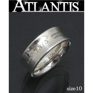 ティファニー TIFFANY＆CO 1837 ナローリング 指輪 シルバー SV925 サイズ約10号｜atlantis