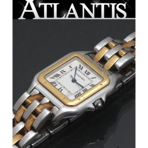 カルティエ Cartier パンテールMM ２ロウ コンビ レディース腕時計 SS×YG クォーツ 60826｜atlantis