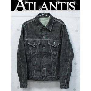 SALE ルシアン・ぺラフィネ lucien pellat-finet デニムジャケット グリーンステッチ size:M 61380｜atlantis