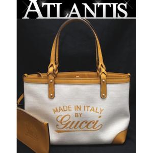 グッチ GUCCI 日本限定 クラフトトートバッグ キャンバス×レザー イエロー 269878｜atlantis