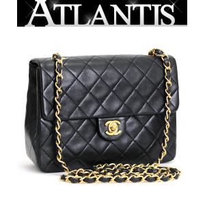 シャネル CHANEL ミニマトラッセ20 ショルダーバッグ ラムスキン 黒 G金具｜atlantis