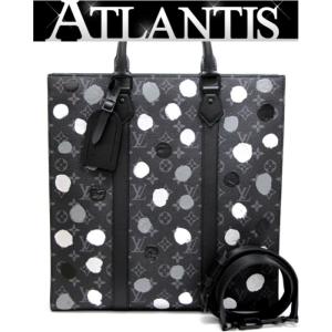 美品 ルイヴィトン LOUIS VUITTON LV×YK サックプラ トートバッグ 草間彌生 エクリプス・ドット M46404｜atlantis