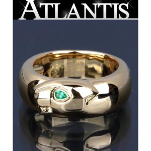 Cartier 銀座 カルティエ パンサーリング エメラルド ＹG size52 11.4g｜atlantis