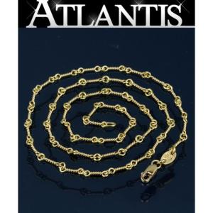 Hearts クロムハーツ 銀座 18インチ ネックレス 銀座 ツイストチェーン Atlantis 18インチ Chrome クロムハーツ インボイス付き 22k ゴールド