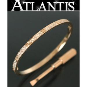 Cartier 銀座店 カルティエ ラブブレス SM アフターダイヤ ブレスレット PG ピンクゴールド size17｜atlantis