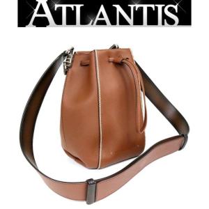 Berteil 銀座店 ベルルッティ 新品 ナムソス スモール レザー バケット バッグ 鞄 SV金具 ブラウン系｜atlantis