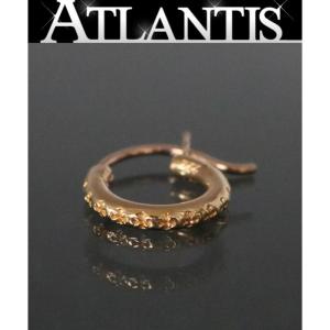 銀座店 クロムハーツ 新品 インボイス付き 22K TFL フープ ピアス ゴールド｜atlantis