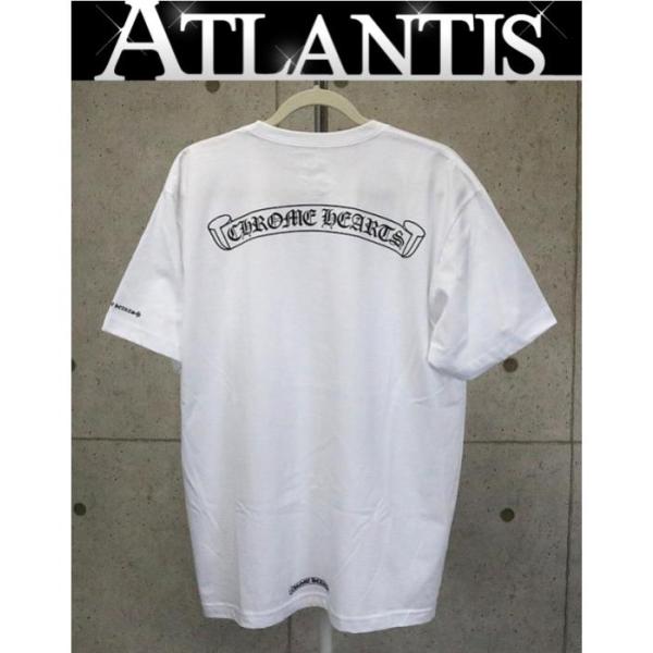 銀座店 クロムハーツ 新品 インボイス付き スクロールラベル Tシャツ size:XL 白 半袖
