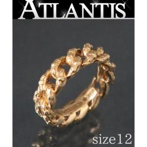 銀座店 クロムハーツ 22K エクストラファンシー リング 指輪 メンズ ゴールド 約12号｜atlantis