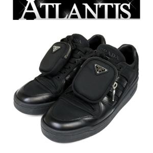 銀座店 プラダ RE-NYLON アディダス フォーラム ローカットスニーカー メンズ size:26 黒｜atlantis